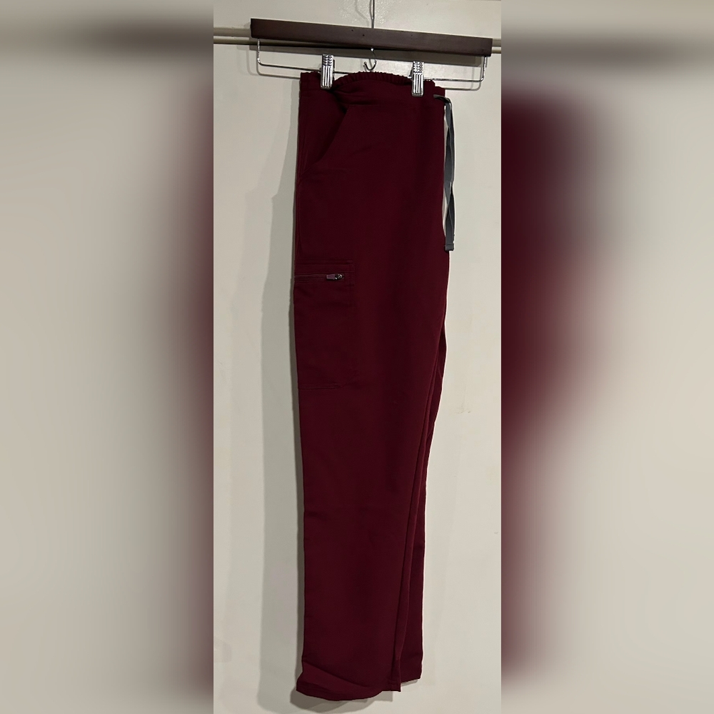 Women's Figs Burgundy Scrub Pants